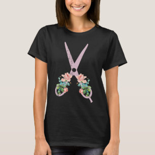 T-shirt Coiffeur Amour Sèche-cheveux Ciseaux Barbier Cheve