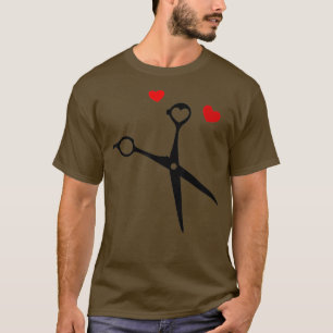 T-shirt Coiffeur barbier et coiffeur cisailles