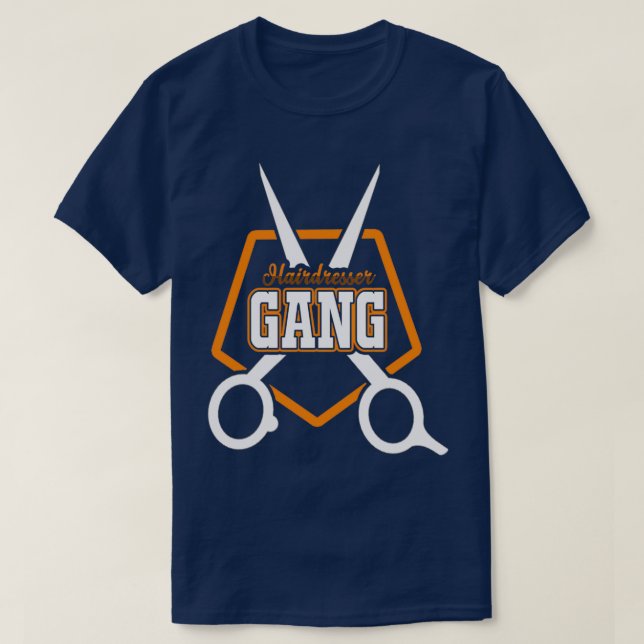T-shirt Coiffeur Gang Barbershop (Design devant)