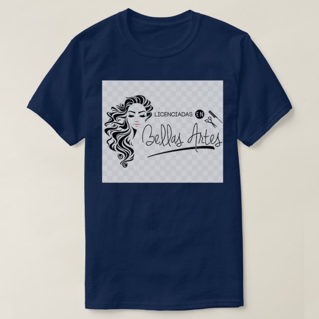 T-shirt Coiffeur Graphisme Art (Design devant)