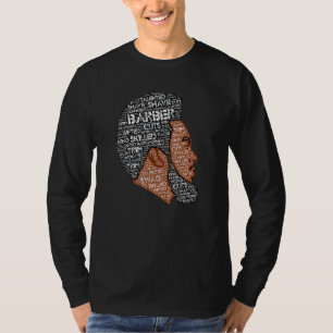 T-shirt Coiffeur pour hommes afro-américains noirs