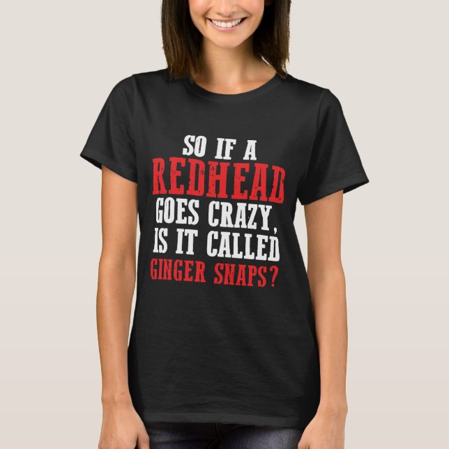 T-shirt Coiffeur rouge G de cheveux de cadeau roux drôle (Devant)