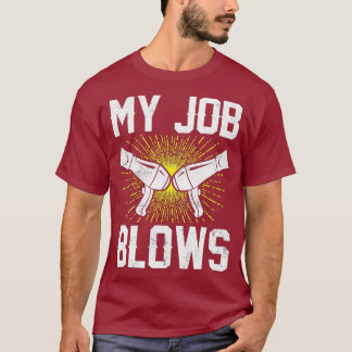 T-shirt Coiffeur Stylo Coiffeur Mon travail coups