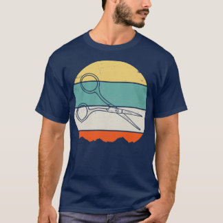 T-shirt Coiffeuse Ciseaux Coiffeur Rétro