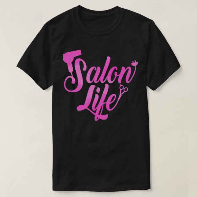 T-shirt Coiffeuse coiffeuse coiffeuse coiffeuse salon cade (Design devant)