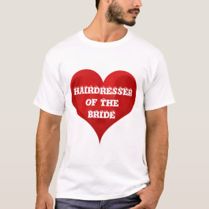 T-shirt Coiffeuse Mariée Cheveux drôle Coeur Mariage nupti