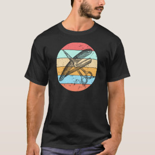 T-shirt Coiffeuse rétro Barber vintage