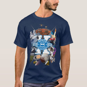 T-shirt Coiffure de collage Space Hipsters® X - Hommes (Na
