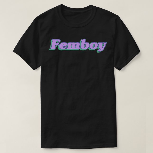 T-shirt Coiffure esthétique Femboy (Design devant)