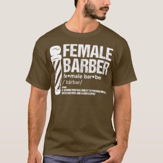 T-shirt Coiffure Femme Barbier coiffeuse coiffeuse