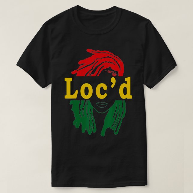 T-shirt Coiffure Locale Femme noire Melanin Girl Junetdix (Design devant)