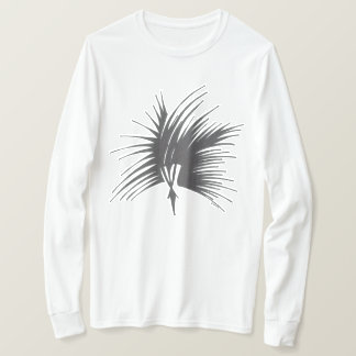 T-shirt Coiffure Tribale Abstraite Noir Blanc Art Tatouage