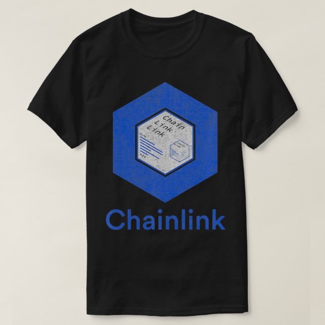 T-shirt Coin Chainlink, Oracle décentralisé, Blockch DeFi (Design devant)
