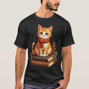 T-shirt Coin de lecture pour chat confortable - Art aquare