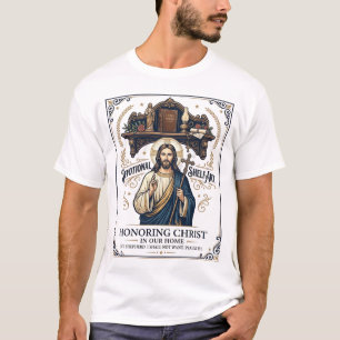 T-shirt Coin de prière Jésus Décoration de l'autel de la m