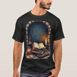 T-shirt Coin d'étude Académie sombre Booktok Bibliothèque 