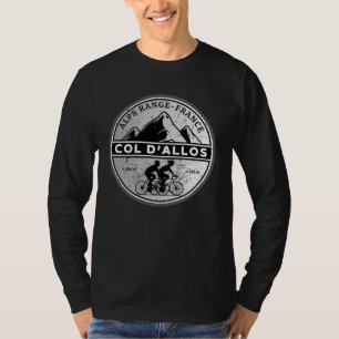 T-shirt Col d'Allos, Alpes françaises motobike tour
