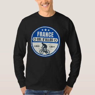 T-shirt Col d'Allos, Alpes françaises motobike tour