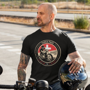 T-shirt Col de Furka Suisse Moto