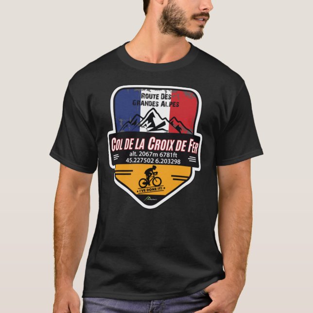 T-shirt Col de la Bonette France Cycle et Moto Stic (Devant)