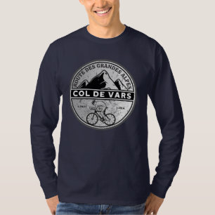 T-shirt Col de Vars Français Alpes visite à vélo