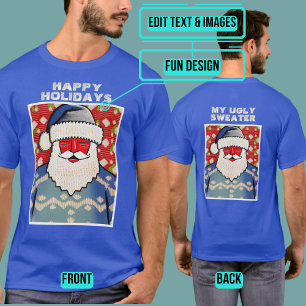 T-shirt Cold Père Noël Ugly Holiday "Sweater"