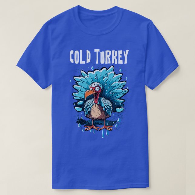 T-shirt Cold Turkey Funny Pun Don Funny Joke Gift Funny P (Design devant)