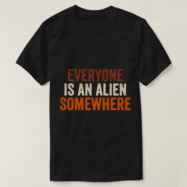 T-shirt Coldplayxtra tout le monde est un alien quelque pa (Design devant)