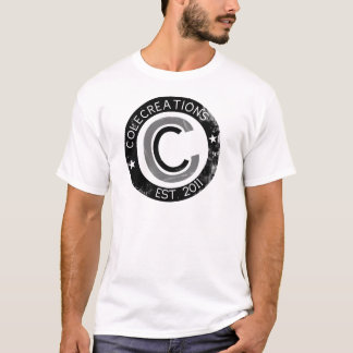 T-shirt Colecreations a établi la pièce en t (noir et