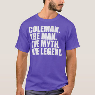 T-shirt Coleman Nom de famille Coleman Nom de famille Cole