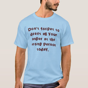 T-shirt colère