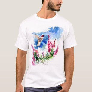 T-shirt Colibri avec les boucles bleues de Wooley
