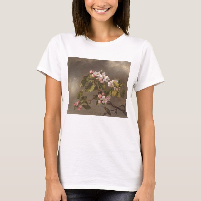 T-shirt Colibri et fleurs d'Apple (Devant)