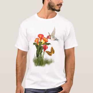 T-shirt Colibri et lis