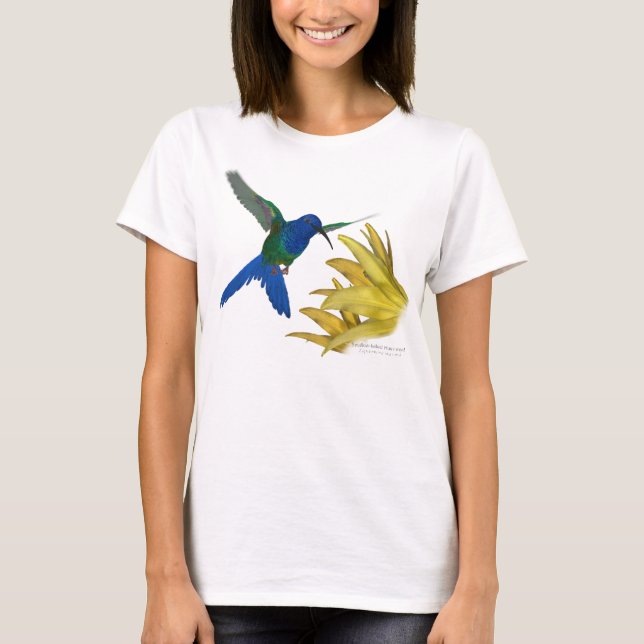 T-shirt colibri Hirondelle-coupé la queue (Devant)