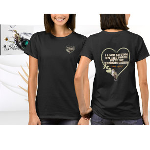 T-shirt colibri noir