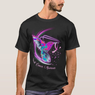 T-shirt Colibri ruban conscience du cancer du sein_fullpri
