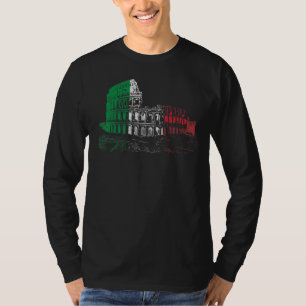 T-shirt Colisée Rome Italie Fierté du drapeau