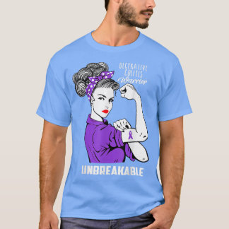 T-shirt Colite ulcérative Warrior Unbreakable Awareness G