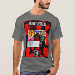 T-shirt Collage à tête rouge blonde