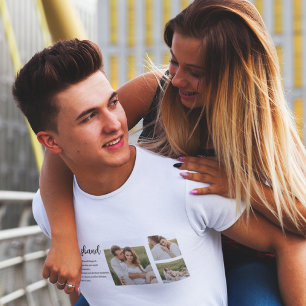 T-shirt Collage Couple Photo & Romantique Mari Amour Cadea