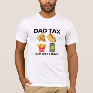 T-shirt Collage de malbouffe pour un régime équilibré Ma