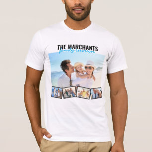 T-shirt Collage de photos de famille Retrouvailles personn