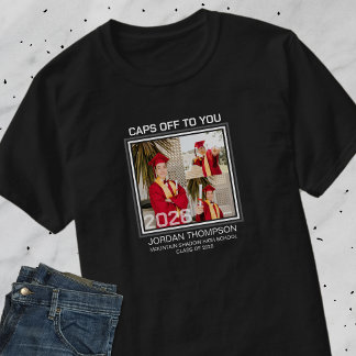 T-shirt Collage de photos en noir et blanc Groupe familial