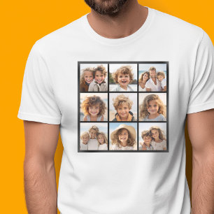 T-shirt Collage de photos Instagram avec 9 photos carrées