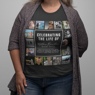 T-shirt Collage D'Image Moderne En Mémoire D'Amour