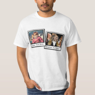 T-shirt Collage d'instantanés de deux photos