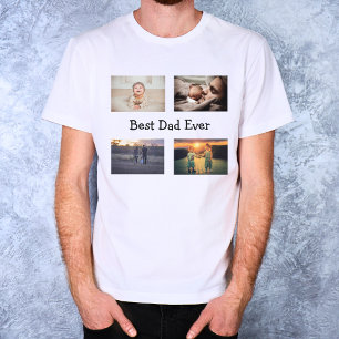 T-shirt Collage photo Best Dad Ever 4