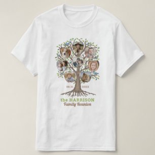 T-shirt Collage photo de l'arbre généalogique de la fami