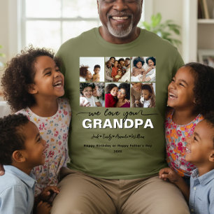 T-shirt Collage photo élégant personnalisé Nous t'aimons P
